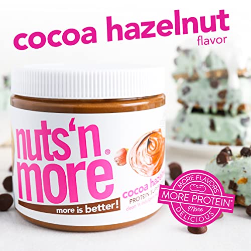 Nuts ‘N More Cocoa Hazelnut Butter Spread, All Natural Keto Snac...