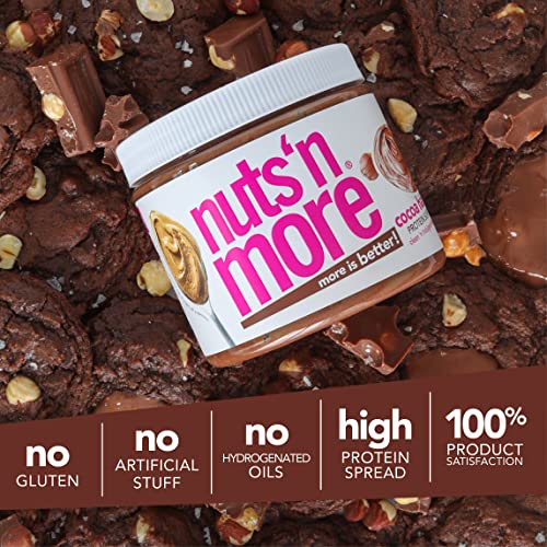 Nuts ‘N More Cocoa Hazelnut Butter Spread, All Natural Keto Snac...
