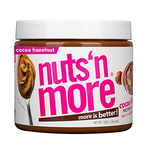 Nuts ‘N More Cocoa Hazelnut Butter Spread, All Natural Keto Snac...