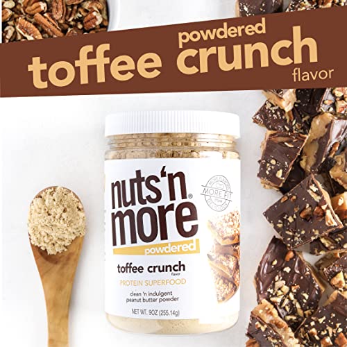 Nuts ‘N More Toffee Crunch Peanut Butter Powder, All Natural Ket