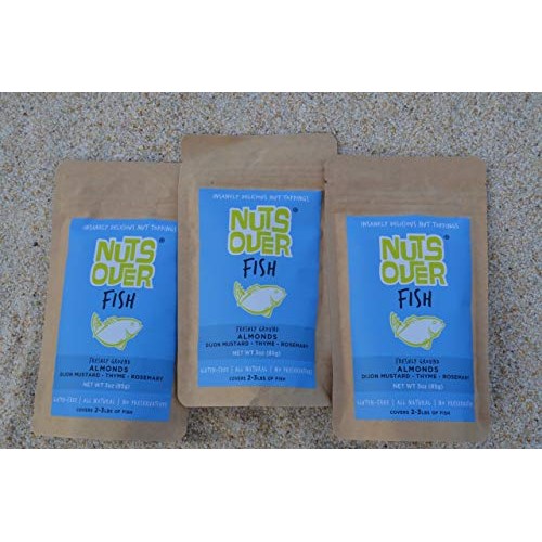 Nuts Over Fish Almond Topping 3oz Packages 3 Pack