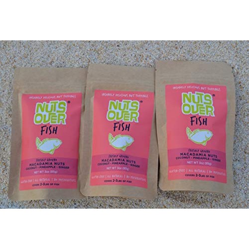 Nuts Over Fish Macadamia Topping 3oz Packages 3 Pack