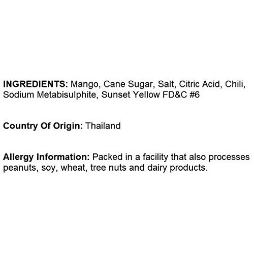 Dried Mango Chili Crystallized Slices 4 Lbs