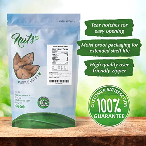 Nuts U.S. – California Almonds | Whole, Raw And Unsalted | Non-G