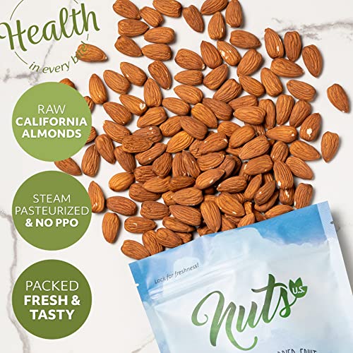 Nuts U.S. – California Almonds | Whole, Raw And Unsalted | Non-G