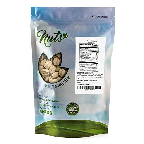 Nuts U.S. – California Piastachios | Roasted &Amp; Salted | No Wax,