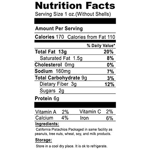 Nuts U.S. – California Piastachios | Roasted &Amp; Salted | No Wax,