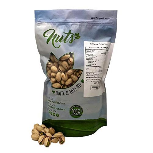 Nuts U.S. – California Pistachios | Roasted &Amp; Unsalted | No Wax,