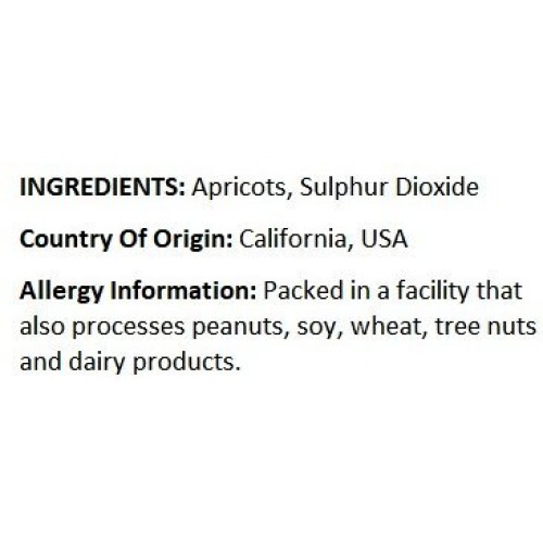 Nuts U.S. - California Sun Dried Fancy Apricots 1 Lb