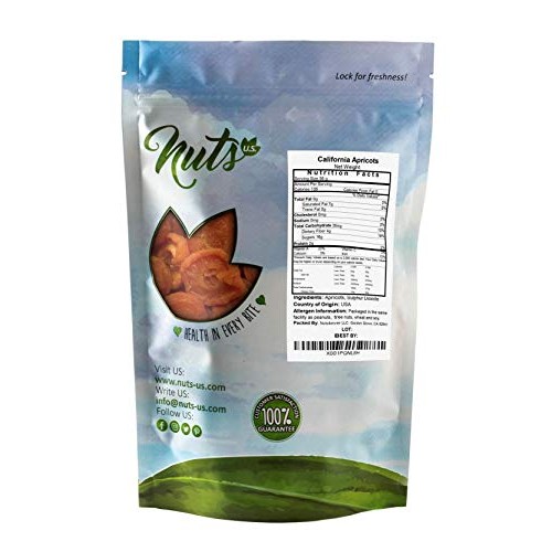 Nuts U.S. - California Sun Dried Fancy Apricots 1 Lb
