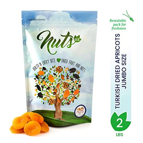 NUTS U.S. – Dried Apricots | Jumbo Size Turkish Apricots | No Ad...
