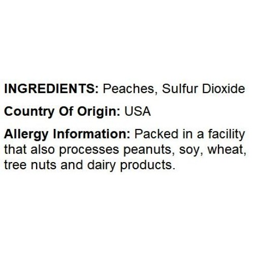 Nuts U.S. - Dried Fancy Peaches, No Added Sugar, Natural!!! 2 Lbs