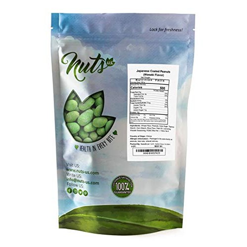 Nuts U.S. - Japanese Coated Peanut Crackers, Wasabi Flavor, No T