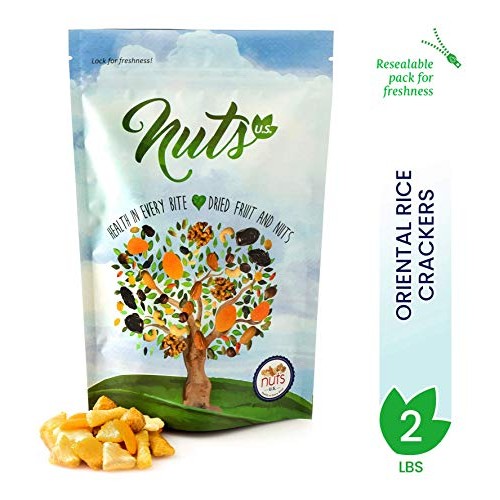 Nuts U.S. - Oriental Rice Crackers In Resealable Bag!!! 2 Lbs