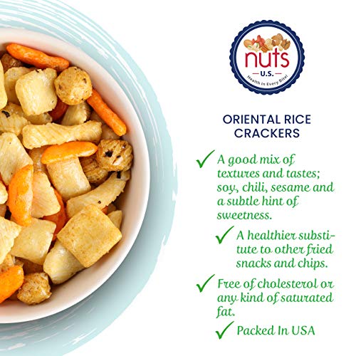Nuts U.S. - Oriental Rice Crackers In Resealable Bag!!! 2 Lbs