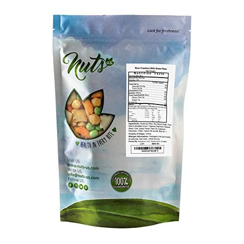 Nuts U.S. - Oriental Rice Crackers With Green Peas In Resealable
