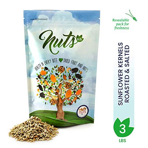 Nuts U.S. – Sunflower Seeds | Roasted And Sea-Salted | No Added