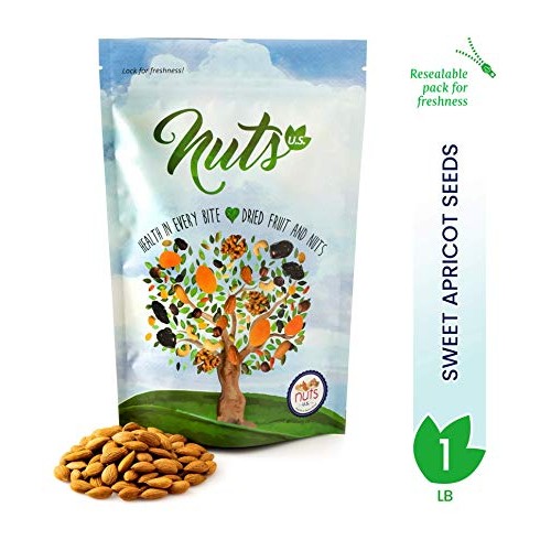 Nuts U.S. - Sweet Raw Apricot Kernels Seeds | Unpasteurized An