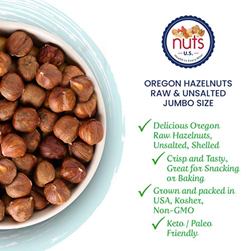 Nuts U.S. - Oregon Hazelnuts Filberts | Raw And Unsalted | Ste