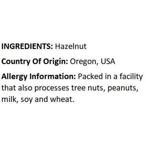 Nuts U.S. - Oregon Hazelnuts Filberts | Raw And Unsalted | Ste