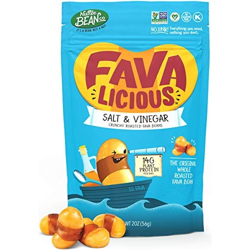 Nuttee Bean, Fava Beans Tasty Favalicious Salt And Vinegar Flavo