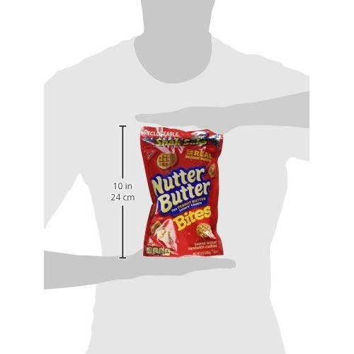 Nabisco, Mini Nutter Butter, Bite Size Snak-Saks, 8Oz Bag Pack