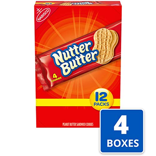 Nutter Butter Peanut Butter Sandwich Cookies, 12 Count Of 1.9 O