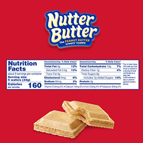 Nutter Butter Peanut Butter Wafer Cookies, 12 - 10.5 Oz Packages