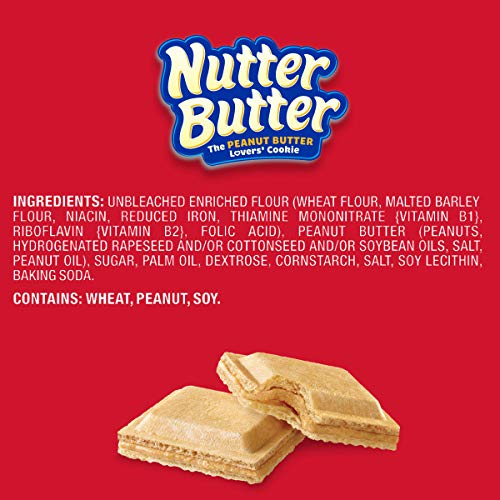 Nutter Butter Peanut Butter Wafer Cookies, 12 - 10.5 Oz Packages