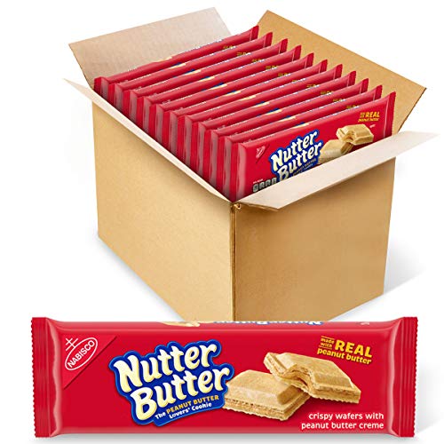 Nutter Butter Peanut Butter Wafer Cookies, 12 - 10.5 Oz Packages