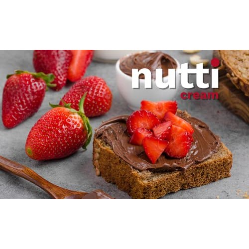 Nutti Cream Chocolate Hazelnut Spread with Cocoa and Milk, 13 oz...