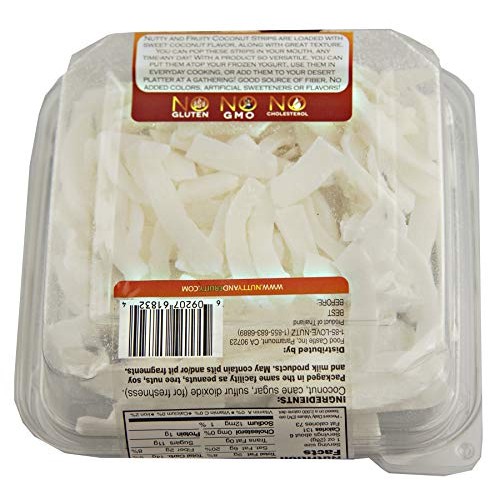 Nutty &Amp; Fruity Dried Coconut Strips- Two 6 Oz. Packages