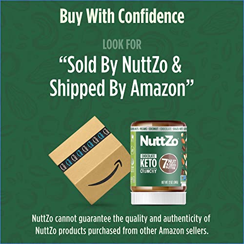 Keto Dark Chocolate Nut Butter by NuttZo | Crunchy Coconut + 7 N... Keto Dark Chocolate Nut Butter by NuttZo | Crunchy Coconut + 7 N...