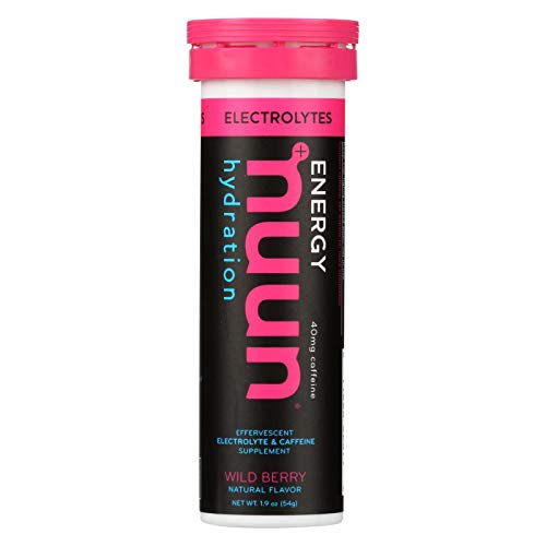 Nuun Hydration Drink Tab - Energy - Wild Berry - 10 Tablets - Pa