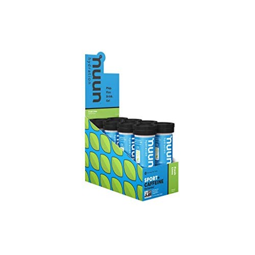 Nuun Sport + Caffeine: Electrolyte Drink Tablets, Fresh Lime, 8