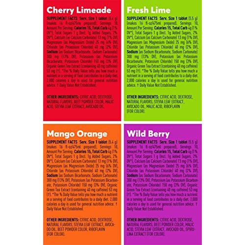 Nuun Sport + Caffeine: Electrolyte Drink Tablets, Mixed Flavor B