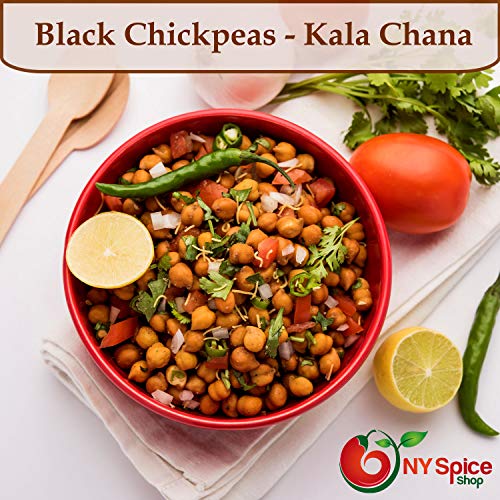 NY SPICE SHOP Kala Chana – 1.5 lbs. Pound Desi Black Chickpeas...