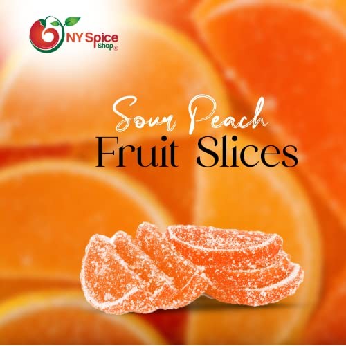 NY SPICE SHOP Jelly Fruit Slices Sour Peach Jelly Fruit Slices...