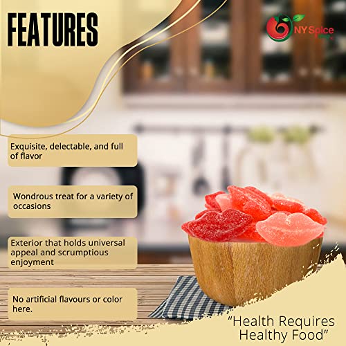 Ny Spice Shop Sour Pucker Gummy Lips Candy – Lickey Lips Strawbe