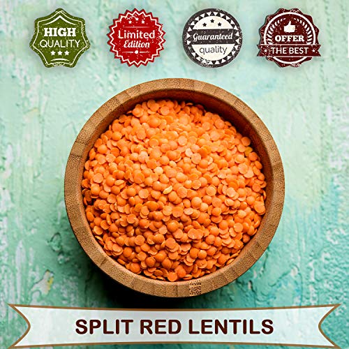 100% Natural Split Red Lentils - Protein Vitamins &Amp; Fibre-Rich M
