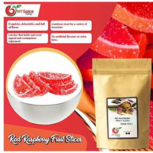 Red Raspberry Jelly Slices Candy – 3 Pound Fruit Slice Candy - F...