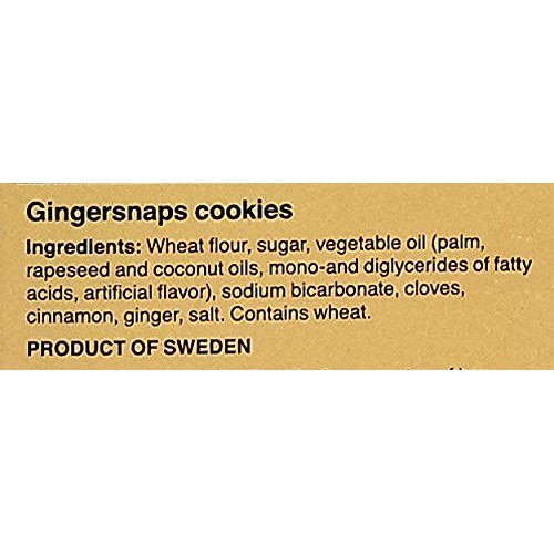 Nyakers Swedish Gingersnaps Cookies Ginger Snaps Original Flavor