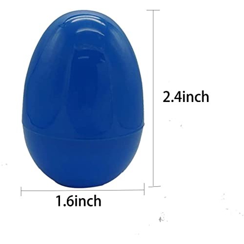 24 Pack Plastic Easter Eggs for Easter Basket Hunt Egg Party Cla...