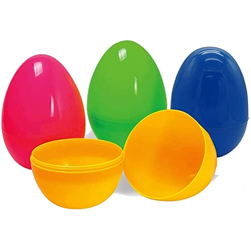 24 Pack Plastic Easter Eggs for Easter Basket Hunt Egg Party Cla...