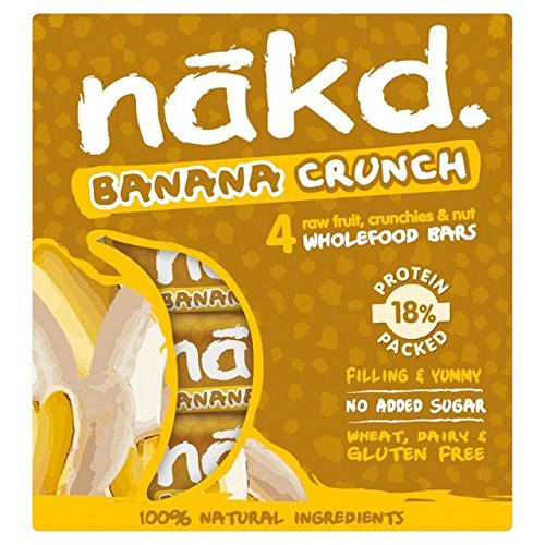 Nakd Free From Banana Crunch Fruit &Amp; Nut Bar Multipack - 4 X 30G