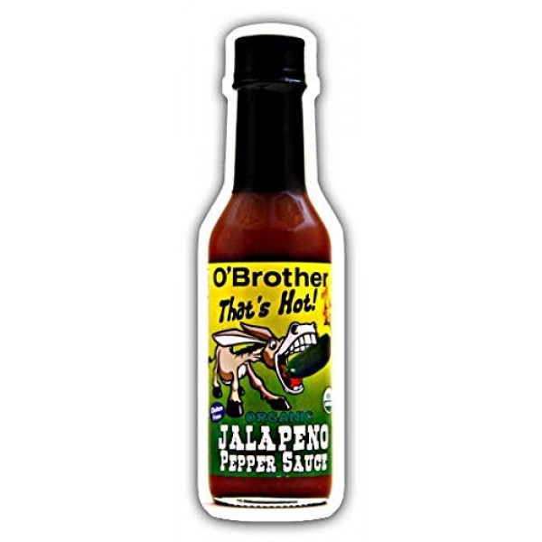 O BROTHERS Organic Hot Sauce Jalapeno, 5 FZ
