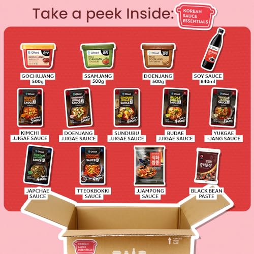 OFood Box Korean Sauce Essentials Bundle, All In One Ingredient...