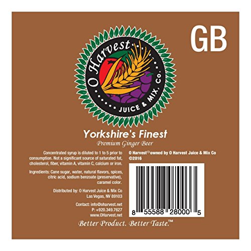 Bar Beverages Yorkshires Finest Craft Ginger Beer 3 Gallon Bag