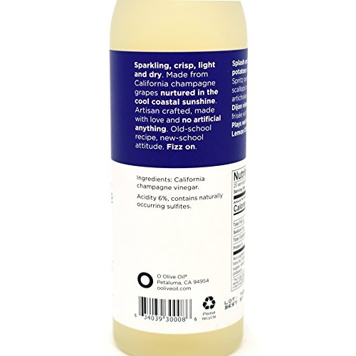O Olive Oil, California Champagne Vinegar, 10.1 Fl Oz