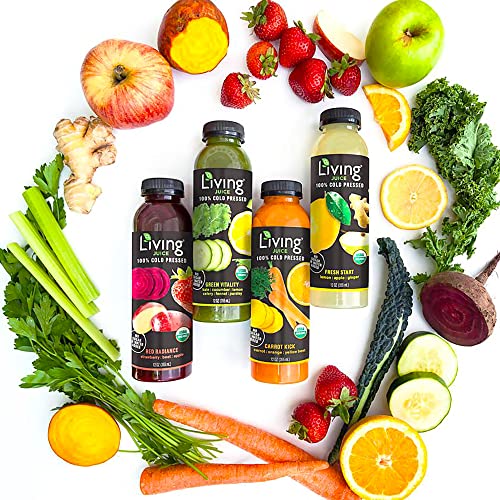 O2 Living Juice Carrot Kick Organic Cold Pressed Juice, No Sugar